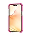 Transparant / Roze Hardcase Hoesje voor de iPhone 14