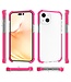Transparant / Roze Hardcase Hoesje voor de iPhone 14
