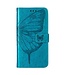 YB Blauw Vlinder Bookcase Hoesje voor de iPhone 14