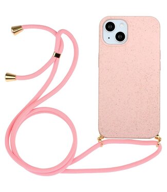 Roze TPU Hoesje met Koord iPhone 14