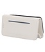 Wit Luxe Wallet Hoesje met Rits voor de iPhone 14