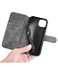 Grijs Retro Faux Leer Bookcase Hoesje met Koordje voor de iPhone 14