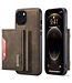 Koffie Bruin Hardcase Hoesje met Pasjeshouder voor de iPhone 14