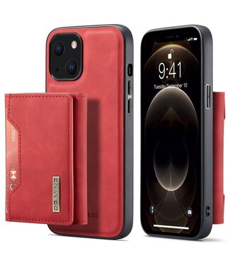 Rood Hardcase Hoesje met Pasjeshouder iPhone 14