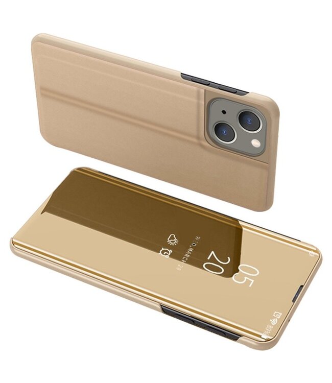 Goud Spiegel Bookcase Hoesje voor de iPhone 14