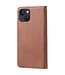 Bruin Bookcase Hoesje met Pasjeshouder voor de iPhone 14