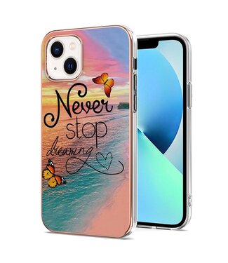 Never Stop Loving TPU Hoesje iPhone 14