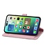 Roze Zipper Bookcase Hoesje met polskoordje voor de iPhone 14