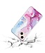 Roze / Blauw Marmer TPU Hoesje voor de iPhone 14