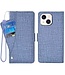 Blauw Jeans Bookcase Hoesje met polsbandje voor de iPhone 14