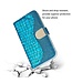 Blauw Krokodillen Design Bookcase Hoesje voor de iPhone 14