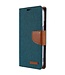 Mercury Groen Canvas Bookcase Hoesje voor de iPhone 14