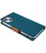 Mercury Groen Canvas Bookcase Hoesje voor de iPhone 14