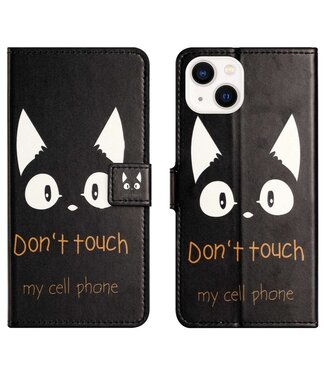 Don't Touch My Phone Bookcase Hoesje iPhone 14