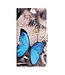 Blauwe Vlinder Bookcase Hoesje voor de iPhone 14