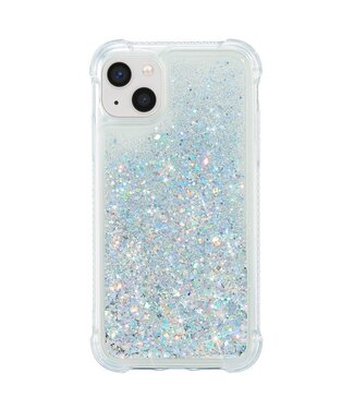 Zilver Glitter TPU Hoesje iPhone 14