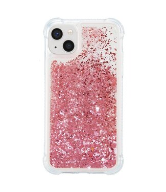 Roze Glitter TPU Hoesje iPhone 14