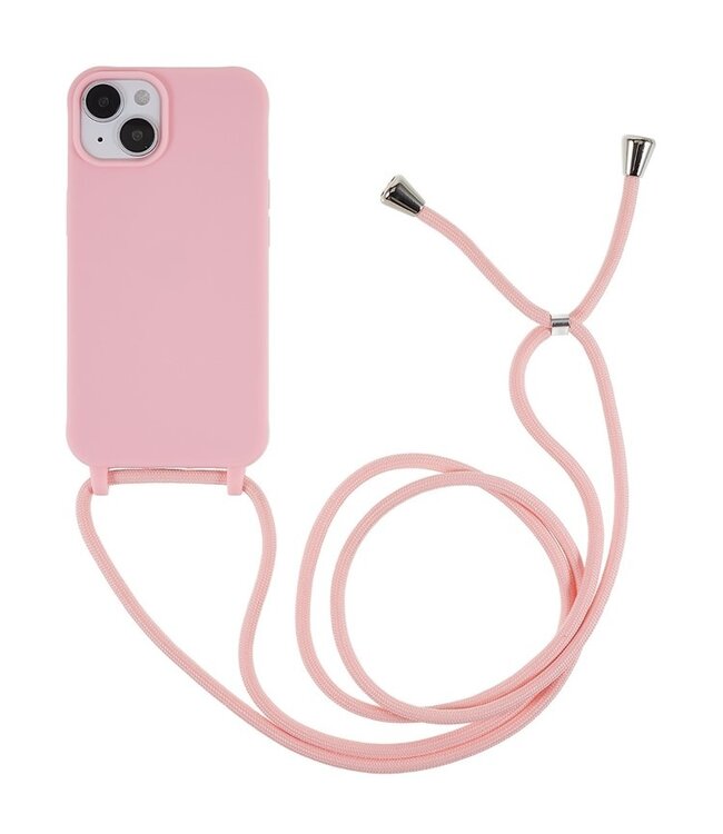 Roze TPU Hoesje met Koord voor de iPhone 14