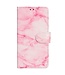 Roze Marmer Bookcase Hoesje voor de iPhone 14