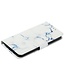 Wit / Blauw Marmer Bookcase Hoesje voor de iPhone 14