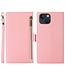 Roze Bookcase Hoesje met Rits voor de iPhone 14