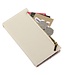 Wit Bookcase Hoesje met Rits voor de iPhone 14