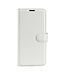 Wit Litchee Bookcase Hoesje voor de iPhone 14 Pro