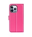 Roze Litchee Bookcase Hoesje voor de iPhone 14 Pro