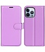 Paars Litchee Bookcase Hoesje voor de iPhone 14 Pro