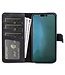 Zwart Split Leren Bookcase Hoesje voor de iPhone 14 Pro