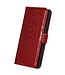 Rood Krokodillen Bookcase Hoesje voor de iPhone 14 Pro