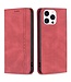 Binfen Color Rood Bookcase Hoesje voor de iPhone 14 Pro