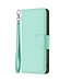 Mintgroen Litchee Bookcase Hoesje voor de iPhone 14 Pro