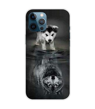 Puppy En Wolf TPU Hoesje iPhone 14 Pro