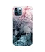 Roze / Groen Marmer TPU Hoesje voor de iPhone 14 Pro