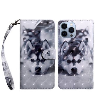 Husky Bookcase Hoesje iPhone 14 Pro