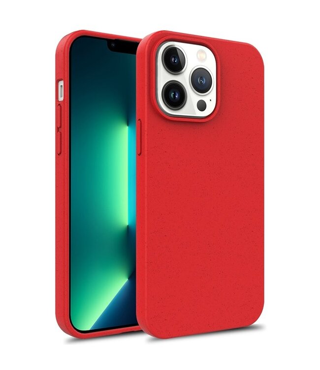 Rood Bio-afbreekbaar TPU Hoesje voor de iPhone 14 Pro