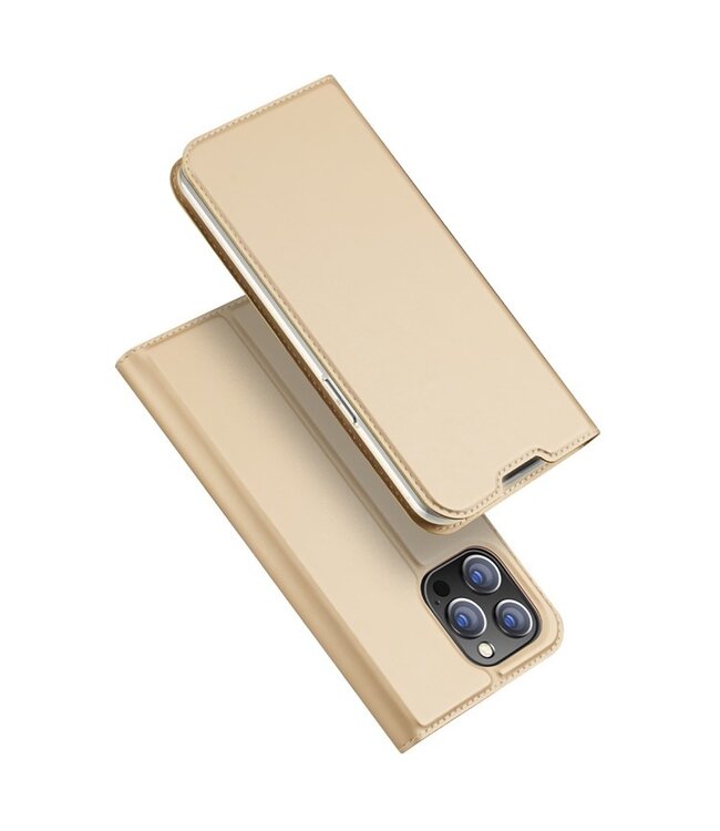 Dux Ducix Goud Slim Bookcase Hoesje voor de iPhone 14 Pro