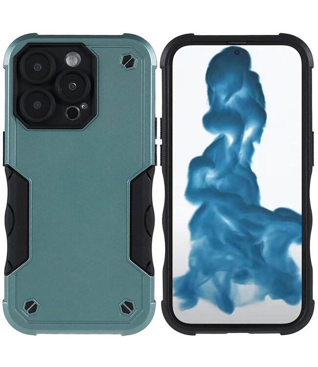 Groen Hybrid Hoesje voor de iPhone 14 Pro