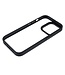 Transparant / Zwart Hybrid Hoesje voor de iPhone 14 Pro