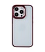 Transparant / Rood Hybrid Hoesje voor de iPhone 14 Pro