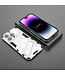 Zilver Hybrid Hoesje met Kickstand voor de iPhone 14 Pro