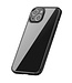 Transparant / Zwart Glossy Hybrid Hoesje voor de iPhone 14 Pro