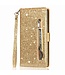 Goud Glitter Bookcase Hoesje voor de iPhone 14 Pro