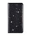Zwart Glitter Bookcase Hoesje voor de iPhone 14 Pro