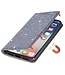 Grijs Glitter Bookcase Hoesje voor de iPhone 14 Pro