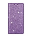 Paars Glitter Bookcase Hoesje voor de iPhone 14 Pro