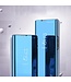 Blauw Spiegel Bookcase Hoesje voor de iPhone 14 Pro