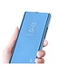 Blauw Spiegel Bookcase Hoesje voor de iPhone 14 Pro
