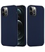 Navy Blauw Siliconen Hoesje voor de iPhone 14 Pro